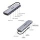 15. UNITEK D1113BGY01 huby i koncentratory 2 x USB 3.2 Gen 2 (3.1 Gen 2) Type-C 1000 Mbit/s Szary