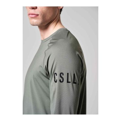 4. Koszulka CASALL M Rapidry Long Sleeve sage grey