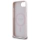 7. Etui Guess Grained Hot Stamp Peony Triangle Logo MagSafe na iPhone 16e - beżowe