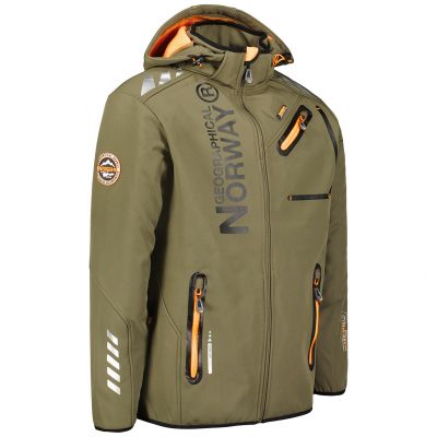 3. Kurtka Softshell Geographical Norway Royaute DB 068 M WY1996H/GN-Kaki / Orange