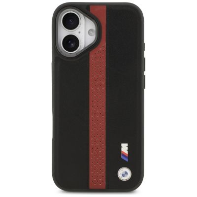 3. Etui BMW M Perforated Stripe Logo MagSafe na iPhone 17 - czerwone