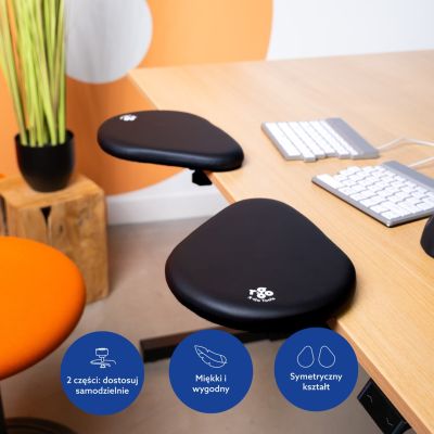 21. Podłokietnik ergonomiczny SPLIT/BLACK RGOARMSP R-GO TOOLS