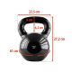 28. Kettlebell żeliwny pokryty winylem HMS black KNV28 