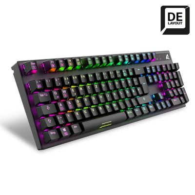 2. Sharkoon SKILLER SGK20 Brown klawiatura Gaming USB QWERTZ Niemiecki Czarny