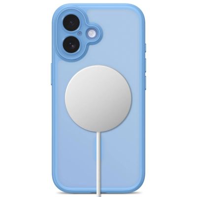 4. Etui Tech-Protect MagPeak MagSafe CC na iPhone 17 - niebieskie matowe