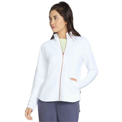 3. Skechers The Hoodless Hoodie GoWalk Shine Jacket JA78-WHT Białe L