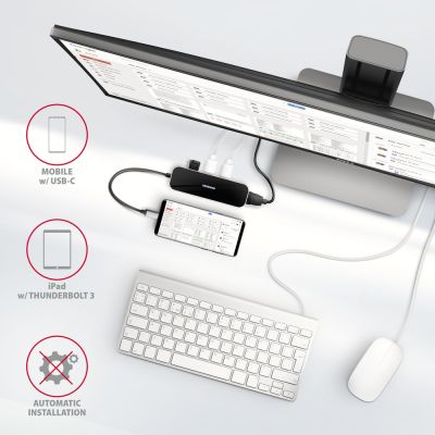 5. Axagon HMC-6H4A stacja dokująca Przewodowa USB 3.2 Gen 1 (3.1 Gen 1) Type-C Czarny, Szary