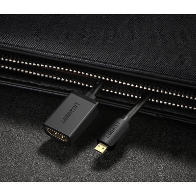 9. Ugreen kabel przewód przejściówka adapter HDMI - micro HDMI 19 pin 20cm czarny (20134)