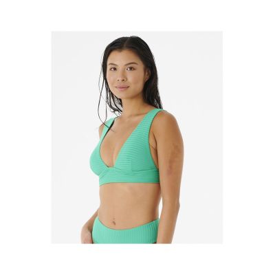 4. Biustonosz kąpielowy RIP CURL Premium Surf Deep V zielony