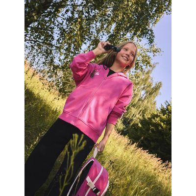 7. Bluza dresowa loose z kapturem dziewczęca 4F 4FJKAW26TSWSF3137-54S