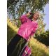 7. Bluza dresowa loose z kapturem dziewczęca 4F 4FJKAW26TSWSF3137-54S