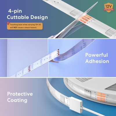 4. Meross MSL320 lampki taśmowe led Taśma led uniwersalna 5 mm