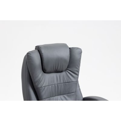 14. Activejet Fotel biurowy z masażem, podgrzewany YK7304 szary