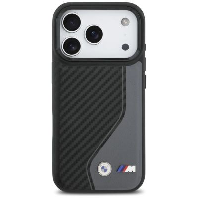 3. Etui BMW M Carbon Logo MagSafe na iPhone 17 Pro - grafitowe