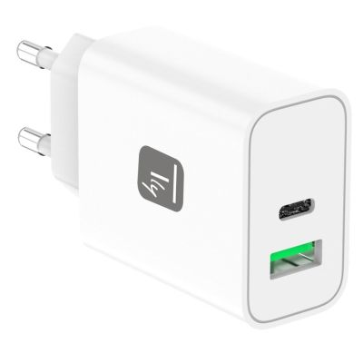 2. TECHLY ŁADOWARKA SIECIOWA GAN USB-C 30W PD I USB-A