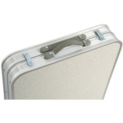 13. STOLIK TURYSTYCZNY SKŁADANY KEMPINGOWY 120x47x70/62/54CM Z SZAFĄ 33X30X36CM