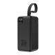 2. Powerbank Wozinsky W8-B 50000mAh 30W 2xUSB-A i 2xUSB-C i USB micro z latarką - czarny