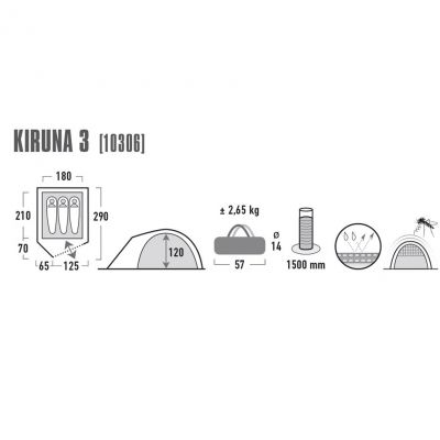 6. Namiot High Peak Kiruna 3 10306