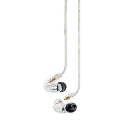 2. Shure SE215-CL-EFS - Słuchawki douszne, odłączany kabel, przezroczyste