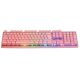 6. Deltaco Gaming GAM-021-RGB-P-DE klawiatura USB QWERTZ Niemiecki Różowy