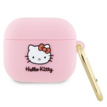 Etui Hello Kitty Silicone 3D Kitty Head na AirPods 3 - różowe