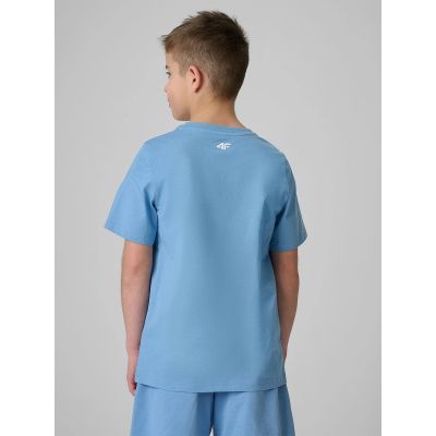 2. T-shirt bawełniany chłopięcy 4F 4FJRSS26TTSHM3902-33S