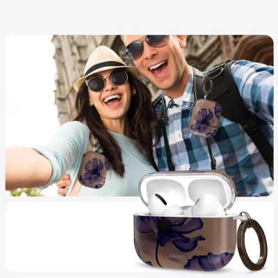 9. Etui Tech-Protect Lamano na AirPods 3 Pro - brązowo-fioletowe