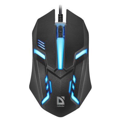 DEFENDER MYSZ CYBER MB-560L 7 KOLORÓW 1200DPI 3P CZARNA 52560