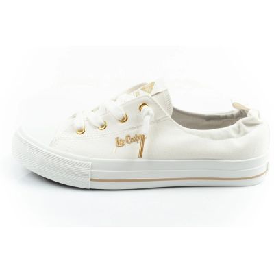 2. Lee Cooper buty sportowe damskie trampki modne białe wsuwane