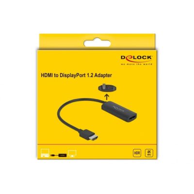 4. DeLOCK Adapter HDMI-A męski > DisplayPort żeński czarny