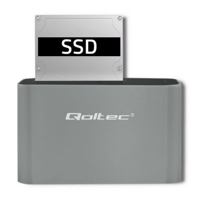 5. QOLTEC STACJA DOKUJĄCA HDD/SSD | 2.5"/3.5" SATA | USB 3.0