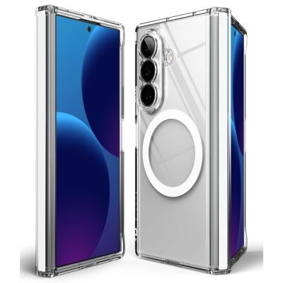 3. Etui Ringke Fusion Flap Magnetic MagSafe na Samsung Galaxy Z Fold 8 Ultra - przezroczyste