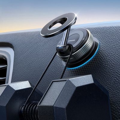 3. Uchwyt samochodowy Joyroom JR-ZS501 magnetyczny kompatybilny z MagSafe na deskę rozdzielczą - ciemnoszary