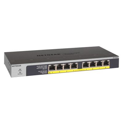 2. Switch Netgear GS108LP-100EUS 8p PoE 60W* (PoE+: 8p) Unmanaged Gigabit