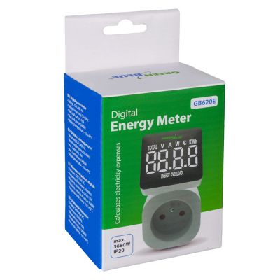 11. GREENBLUE MIERNIK ENERGII, WATOMIERZ,16A, MAX. 3680W, PODTRZ.PAMIĘCI GB620 E