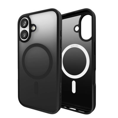 9. Etui silikonowe Puro Gradient MagSafe do iPhone 16 - czarne