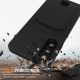 2. Etui na Samsung Galaxy A37 5G z TPU z uchwytem na kartę i smyczą crossbody - czarne