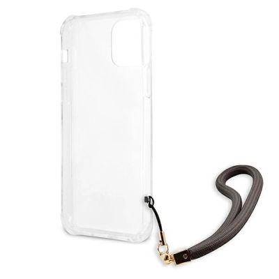 7. Etui Guess Marble Collection na iPhone 12 mini - szare