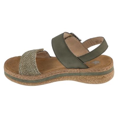 2. Rieker Sandals V0951-54 Zielone 37