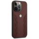 4. Etui BMW Leather Curve Perforate na iPhone 13 Pro / iPhone 13 - czerwone