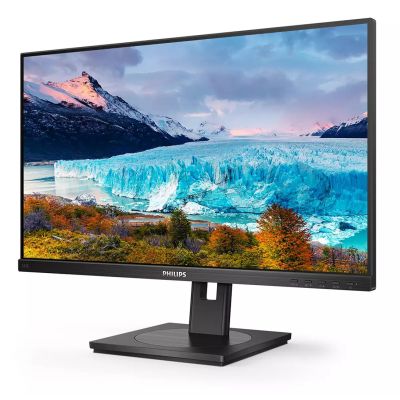 38. Philips S Line 243S1/00 monitor komputerowy 60,5 cm (23.8") 1920 x 1080 px Full HD LCD Czarny