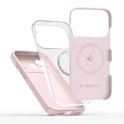 4. Etui Tech-Protect Silicone MagSafe naiPhone 17 Pro - różowe