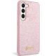 3. Etui Guess Glitter Script na Samsung Galaxy S23+ - różowe