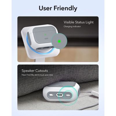 7. Etui ESR Orbit HaloLock MagSafe na AirPods Pro 3 - białe