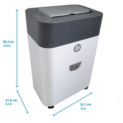33. HP Niszczarka ONESHRED Auto 100CC, biało-szara