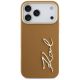 3. Etui Karl Lagerfeld Karl Script Logo na iPhone 17 Pro Max - brązowe