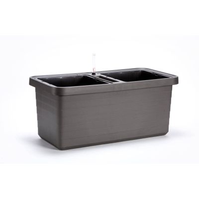 Donica samonawadniająca PLASTIA Berberis Duo (390x780x350mm) szara