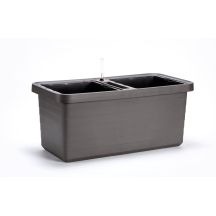 Donica samonawadniająca PLASTIA Berberis Duo (390x780x350mm) szara