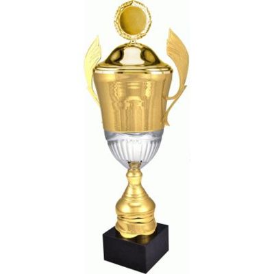 2. Puchar metalowy złoty z przykrywką 4128/BP