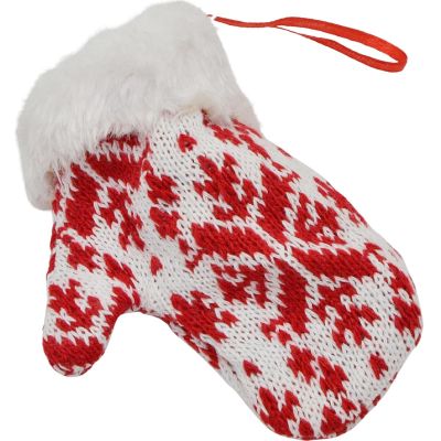 8. ZAWIESZKA RĘKAWICZKA NA PREZENTY 12CM BIAŁA